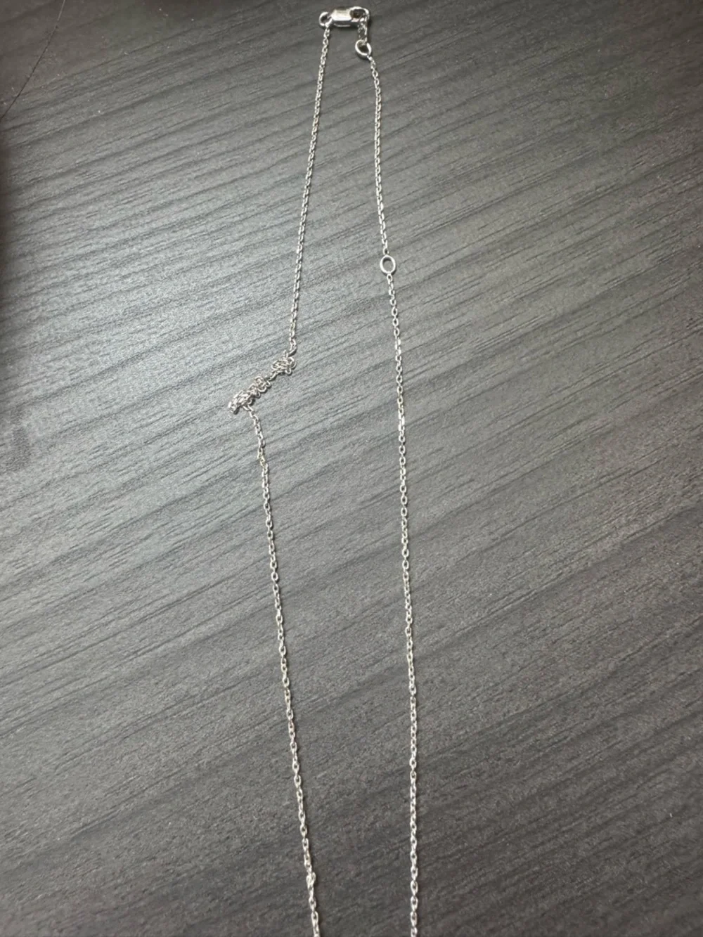Silver (not real silver) Crystal Leaf Pendant Necklace - Women's Jewelry